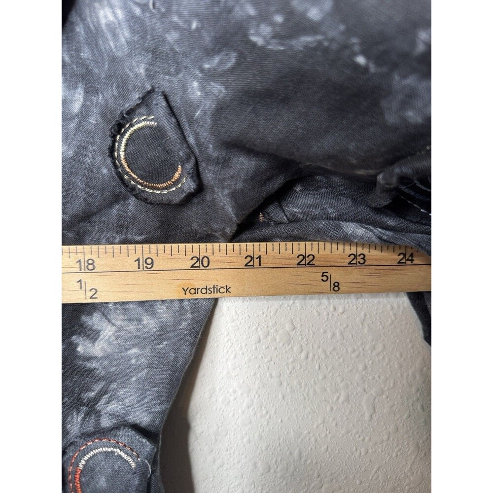 Design Todays Boho Jacket Wire Ruffle Collar Art Big Button - Picture 9 of 11